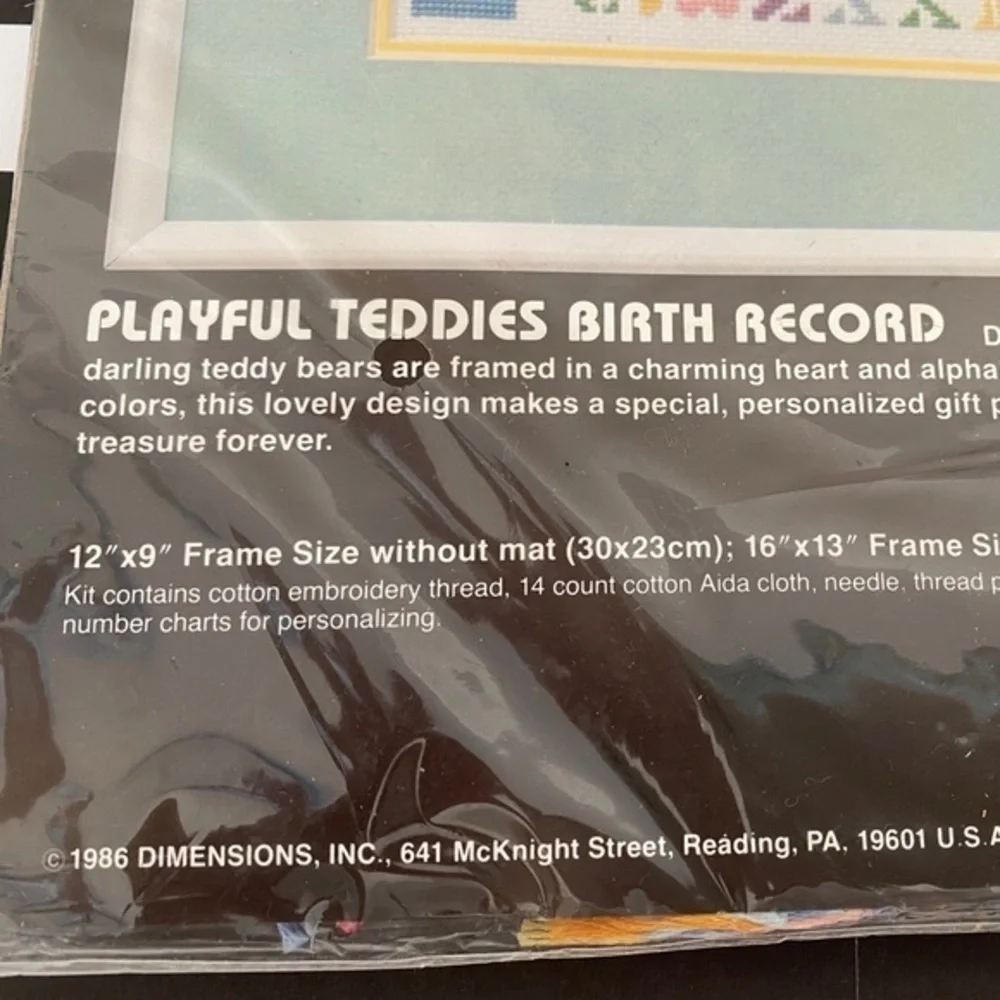 Vintage dimensions counted